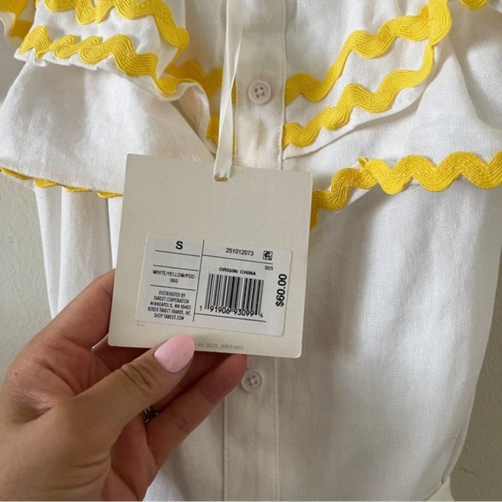 Lisa Marie Fernandez Ric Rac Off the Shoulder Dress - Picture 8 of 8